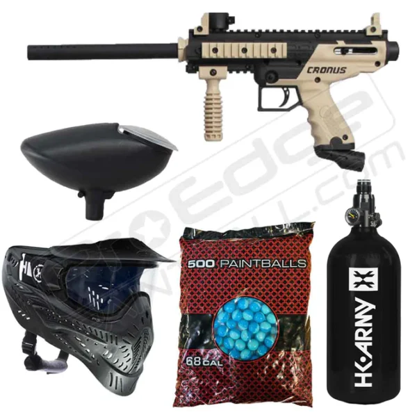 BUY TIPPMANN CRONUS PAINTBALL GUN PACKAGE - BASIC TAN WITH HPA